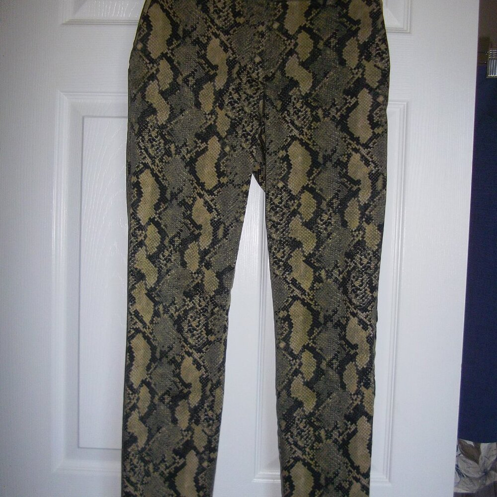 H&M women's Snake Print Straight Pants sz 4